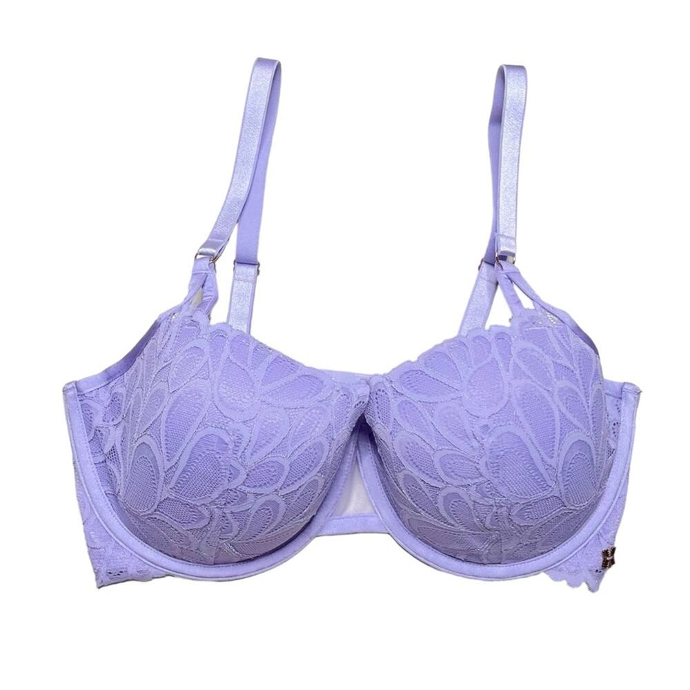 Savage X Fenty Savage Not Sorry Lightly Lined Lace Balconette Bra Size 36DDD